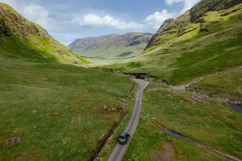 Driving Scotland Highlands